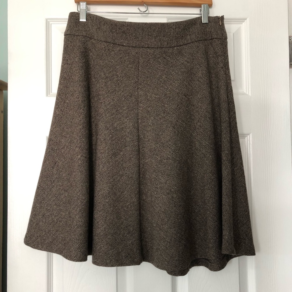 Zara tweed wool skirt
